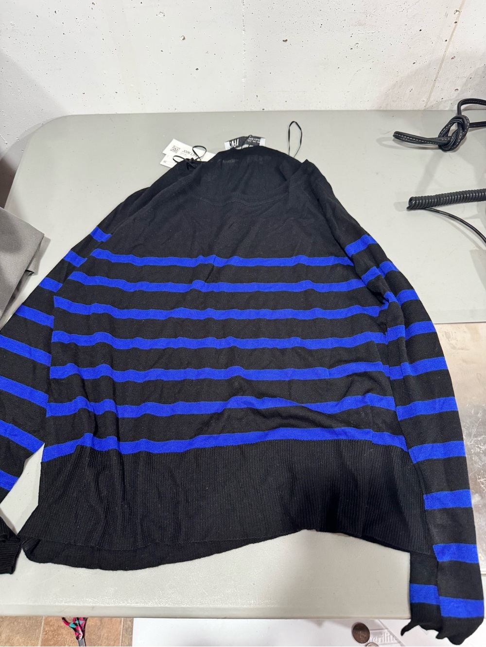 Zara Black Garment with White Logo Tag